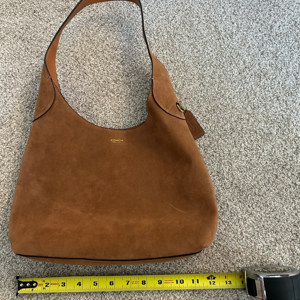 Tan Suede Hobo Bag